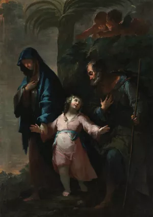 Return to Nazareth by Francesco Conti Oil Painting