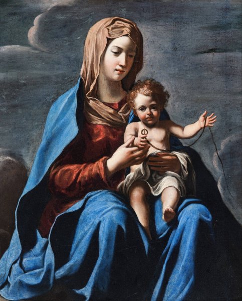 Main Product Photo of Madonna and Child  Painting by Francesco Cozza