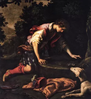 Narcissus by Francesco Curradi - Oil Painting Reproduction