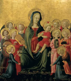 Madonna and Child with Music-Making Angels Oil painting by Francesco D'Antonio Di Bartolommeo