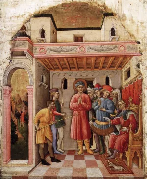 Martyrdom of St Mamete painting by Francesco De' Franceschi
