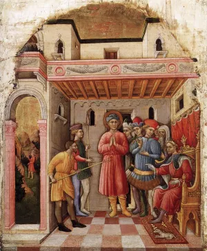 Martyrdom of St Mamete Oil painting by Francesco De' Franceschi