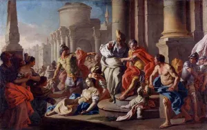 The Death of Virginia painting by Francesco De Mura