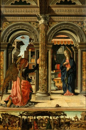 The Annunciation by Francesco Del Cossa Oil Painting