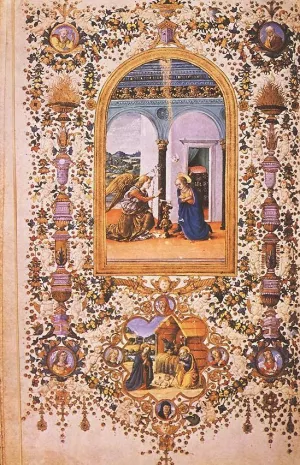 Prayer Book of Lorenzo de' Medici by Franceso Del Chierico Oil Painting