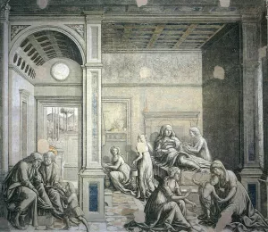Birth of the Virgin Oil painting by Francesco Di Giorgio Martini