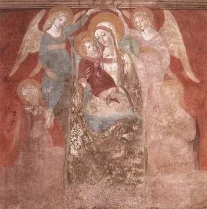 Madonna and Child with Angels Oil painting by Francesco Di Giorgio Martini