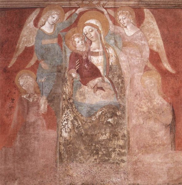 Main Product Photo of Madonna and Child with Angels Painting by Francesco Di Giorgio Martini