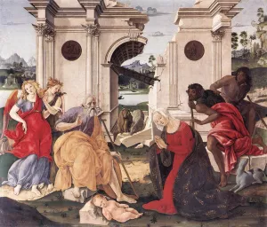 Nativity by Francesco Di Giorgio Martini Oil Painting