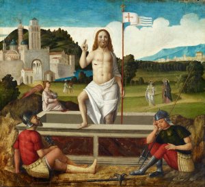 Resurrection of Christ by Francesco Di Simone Da Santacroce Oil Painting