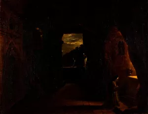 Night Piece, Nuns In A Convent by Francesco Diofebi Oil Painting