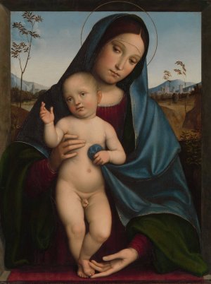 Madonna and Child by Francesco Francia Oil Painting