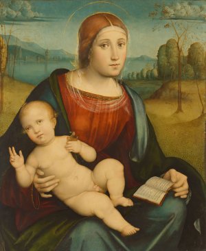 Madonna and Child by Francesco Francia Oil Painting