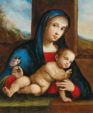 Madonna and Child by Francesco Francia Oil Painting