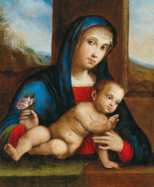 Madonna and Child by Francesco Francia - Hand-Painted Oil Painting Reproduction
