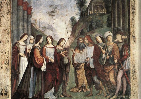 The Marriage of St Cecily by Francesco Francia - Hand-Painted Oil Painting Reproduction