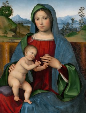 Virgin and Child, The Gambaro Madonna by Francesco Francia Oil Painting