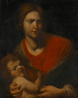 The Madonna And Child by Francesco Furini (Follower) Oil Painting