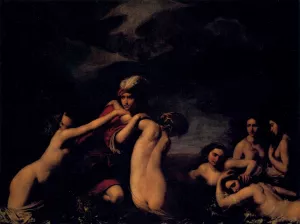 Hylas and the Nymphs by Francesco Furini - Oil Painting Reproduction