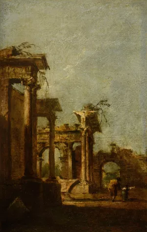 Caprice by Francesco Guardi Oil Painting