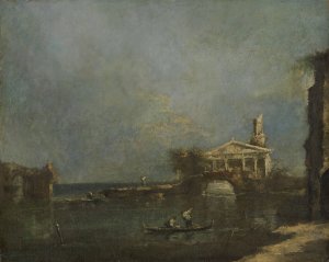 Lagoon near Venice by Francesco Guardi Oil Painting