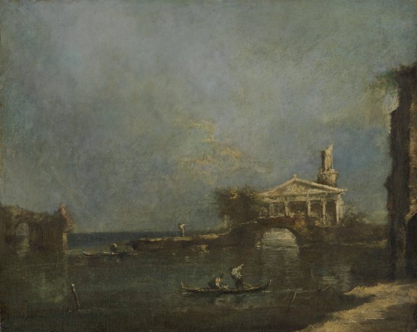Main Product Photo of Lagoon near Venice  Painting by Francesco Guardi