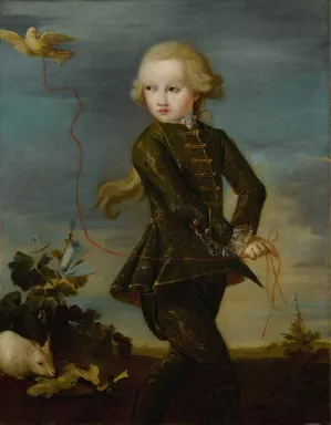 Portrait of a boy of the Gradenigo family, possibly Ferigo by Francesco Guardi Oil Painting