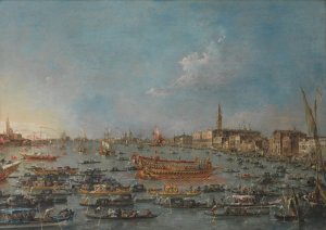 The Bucintoro Festival of Venice by Francesco Guardi Oil Painting