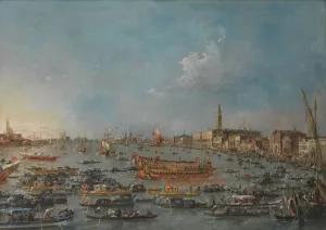 The Bucintoro Festival of Venice by Francesco Guardi Oil Painting