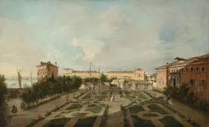 The Garden of Palazzo Contarini dal Zaffo Oil painting by Francesco Guardi