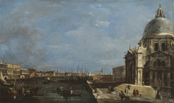 The Grand Canal, Venice  by Francesco Guardi - Hand-Painted Oil Painting Reproduction