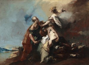 The Sacrifice of Isaac by Francesco Guardi Oil Painting