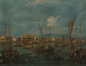 Venice from the Bacino di San Marco by Francesco Guardi Oil Painting
