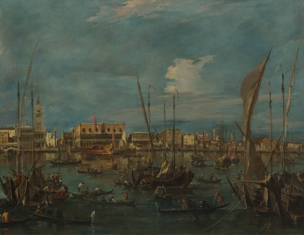 Main Product Photo of Venice from the Bacino di San Marco  Painting by Francesco Guardi