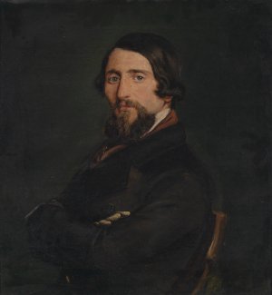 Herrenbildnis by Francesco Hayez Oil Painting