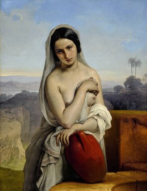 Rebecca At The Well by Francesco Hayez Oil Painting