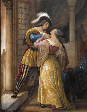 Romeo and Juliet by Francesco Hayez Oil Painting