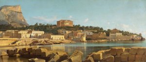 View Of Acquasanta, Palermo by Francesco Lojacono Oil Painting
