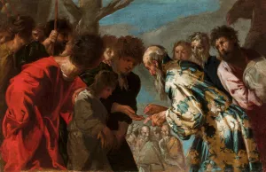 Joseph Sold By His Brothers by Francesco Maffei Oil Painting