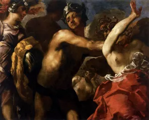 Perseus Beheading Medusa by Francesco Maffei Oil Painting