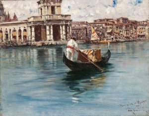 Canal Grande by Francesco Mancini Oil Painting