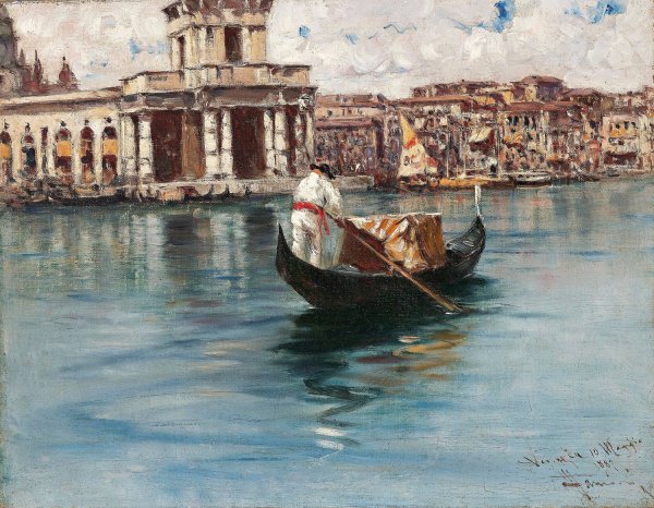 Main Product Photo of Canal Grande  Painting by Francesco Mancini