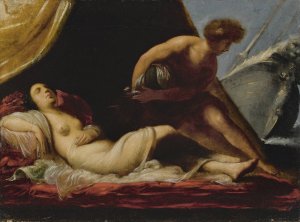 Theseus Abandoning Ariadne by Francesco Montelatici Oil Painting