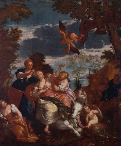 The Rape of Europa  by Francesco Montemezzano - Hand-Painted Oil Painting Reproduction