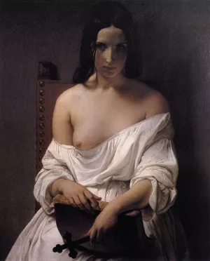 Meditation on the History of Italy by Francesco Paolo Hayez Oil Painting