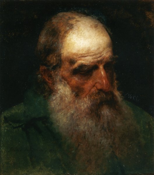 Main Product Photo of Studio dal Vero di Testa di Vecchio also known as Self Portrait Painting by Francesco Paolo Hayez