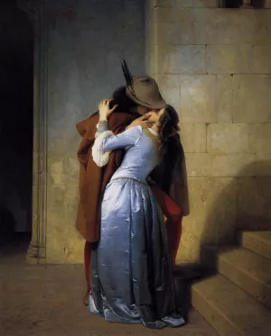 The Kiss Oil painting by Francesco Paolo Hayez