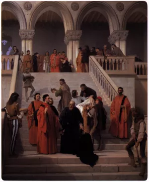 The Last Moments of Doge Marin Faliero Oil painting by Francesco Paolo Hayez