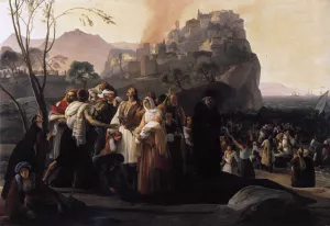 The Refugees of Parga by Francesco Paolo Hayez Oil Painting