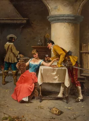 The Courtship by Francesco Peluso Oil Painting